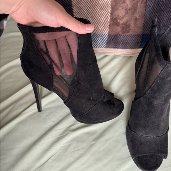 Charlotte Russe // Peep Toe High Heel Mesh Bootie // Women’s 9 - Picture 4 of 9